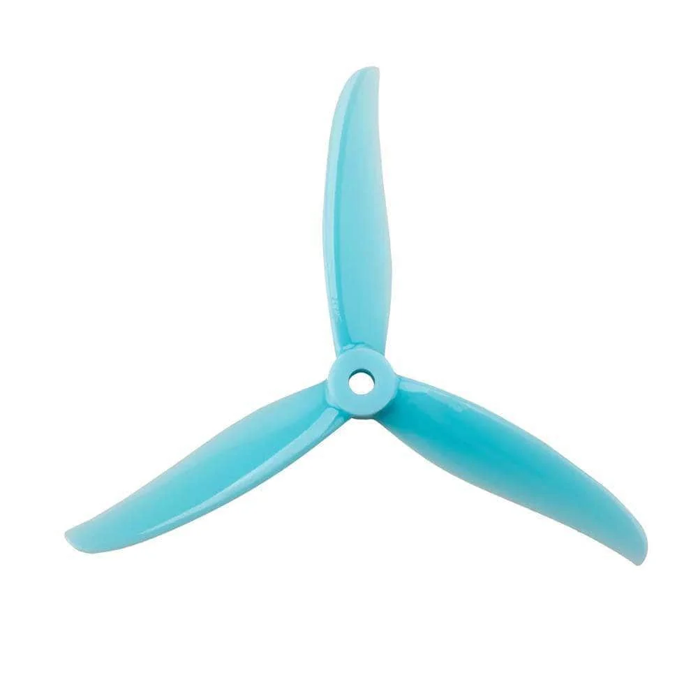 Gemfan Hurricane 4937 Tri-Blade 5" Prop 4 Pack - Choose Color — Blue
