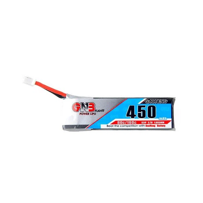 Gaoneng GNB 1S 450mAh 80C 3.7V Li-Po Battery - PH 2.0