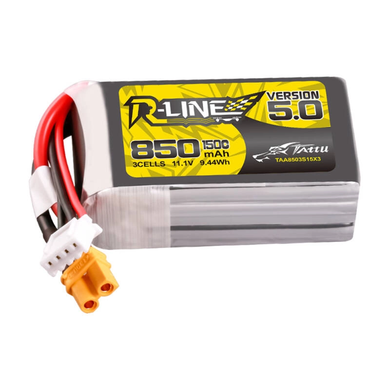 Akumulator Tattu R-Line Wersja 5.0 850mAh 3S 11.1V 150C XT30U-F