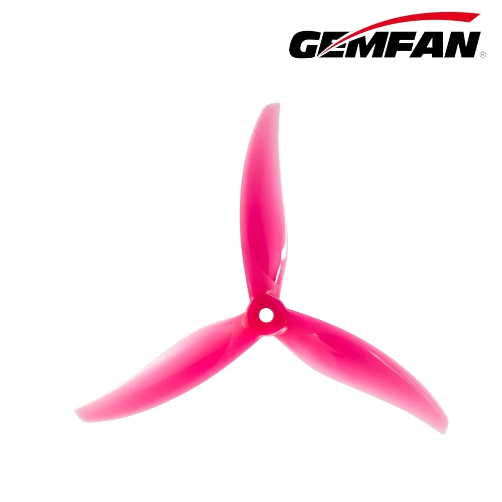 Gemfan Proxy 5127.5 Tri-Blade 5" Prop - 2CW+2CCW - Choose Color — Hot Pink