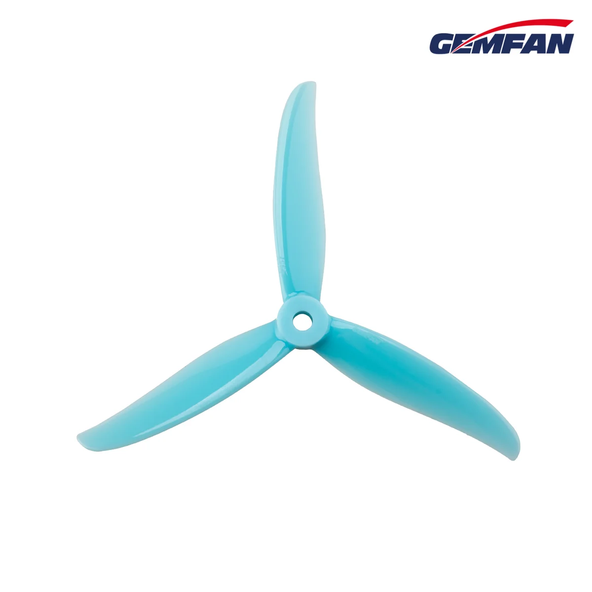 Gemfan Hurricane 4937 Tri-Blade 4.9" Propeller (2CW+2CCW) - Choose Color — Skye Blue