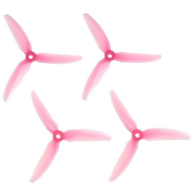 HQ Prop 5x4.3x3 V1S Tri-Blade 5" Prop 4 Pack - Choose Your Color — Pink