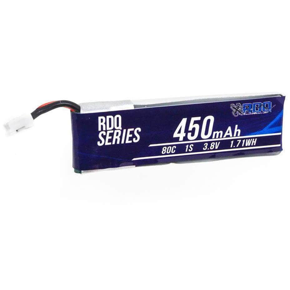 RDQ Series 3.8V 1S 450mAh 80C LiHV Whoop/Micro Battery for Tinyhawk - PH2.0