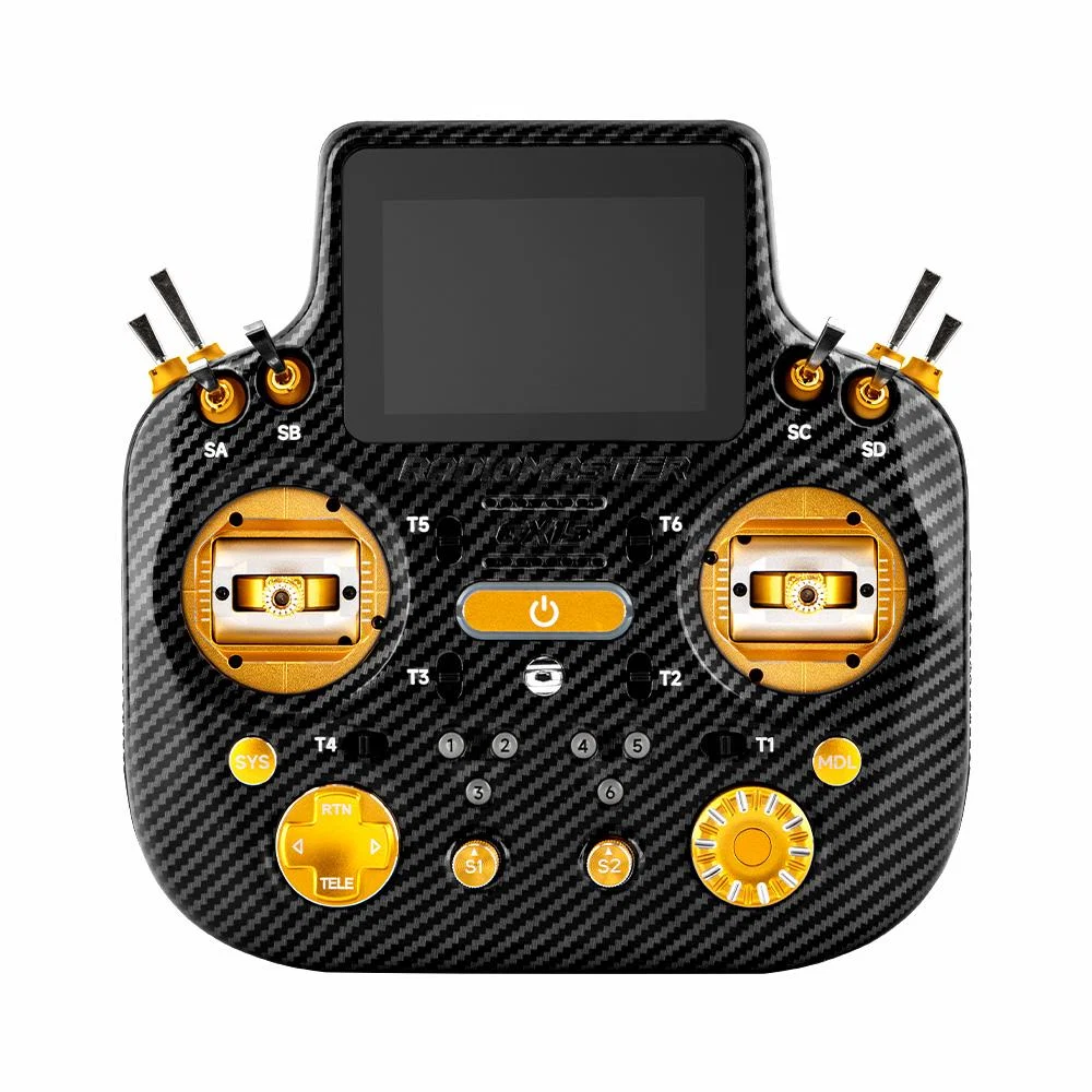 RadioMaster GX15 MAX ELRS Gemini 2.4GHz 3.5-inch Touchscreen Display AG02 Gimbals Radio Controller - Choose Color — Gold