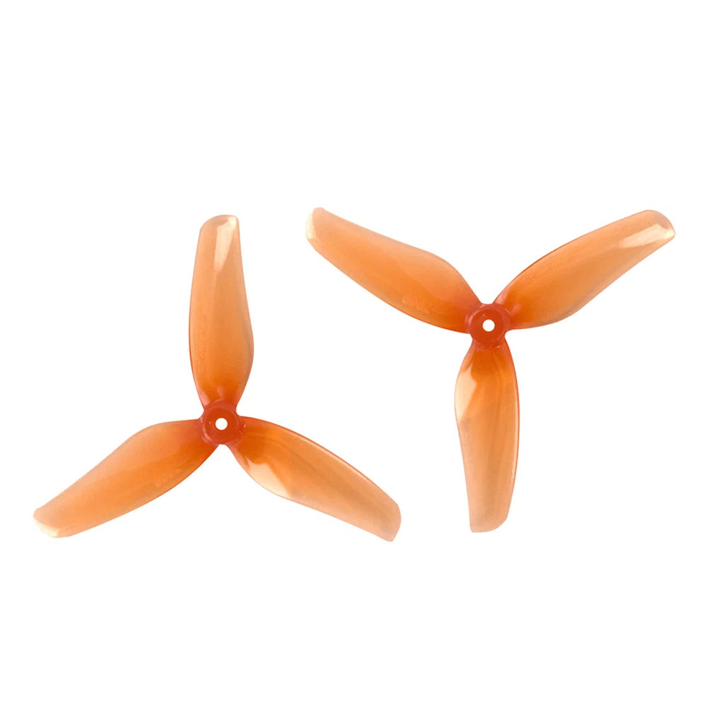 Gemfan Hurricane 2009-3 Durable Tri-Blade 2" Prop 8 Pack (1.5mm Shaft) - Choose Your Color — Orange