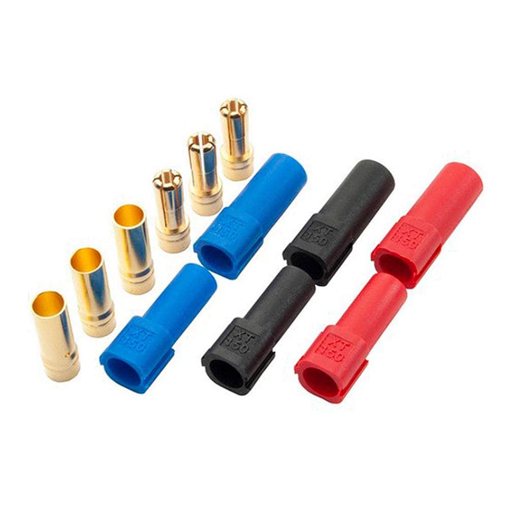 AMASS XT150 w/ 6mm Gold Connector (1PC) - Choose Your Version & Color — Female / Black