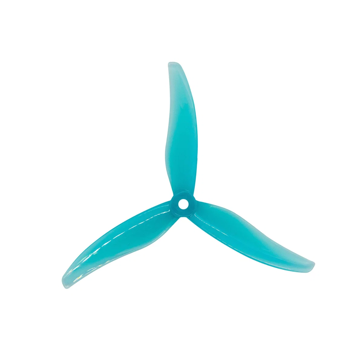 Gemfan Durable 5536 Tri-Blade 5.5" Prop 4 Pack - Choose Your Color — Clear Blue