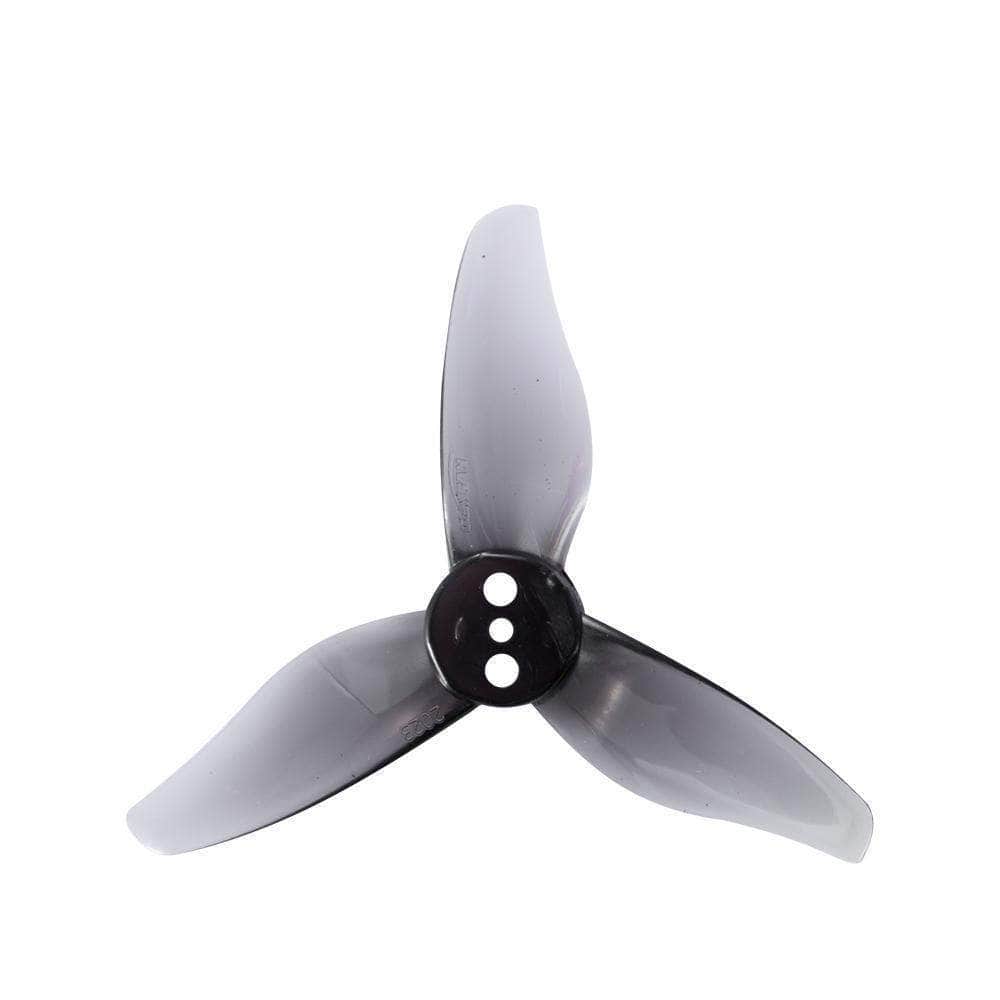 Gemfan Hurricane 2023 Tri-Blade 2" Prop 8 Pack (1.5mm) - Choose Your Color — Clear Grey