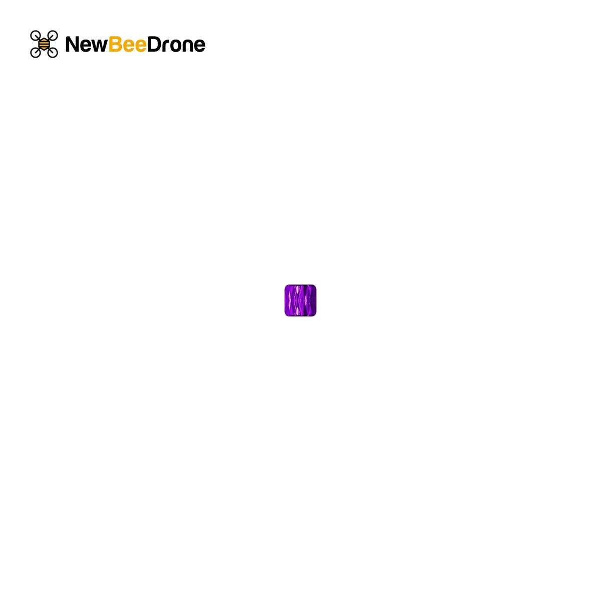 NewBeeDrone M2 Aluminum Colorful Spacer - 2mm — Purple / 2mm