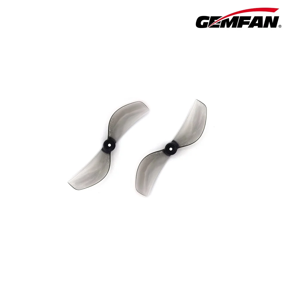 Gemfan 45mm-2 Bi-Blade 1.5mm Shaft Propellers - (4CW+4CCW) - Choose Color — Clear Grey