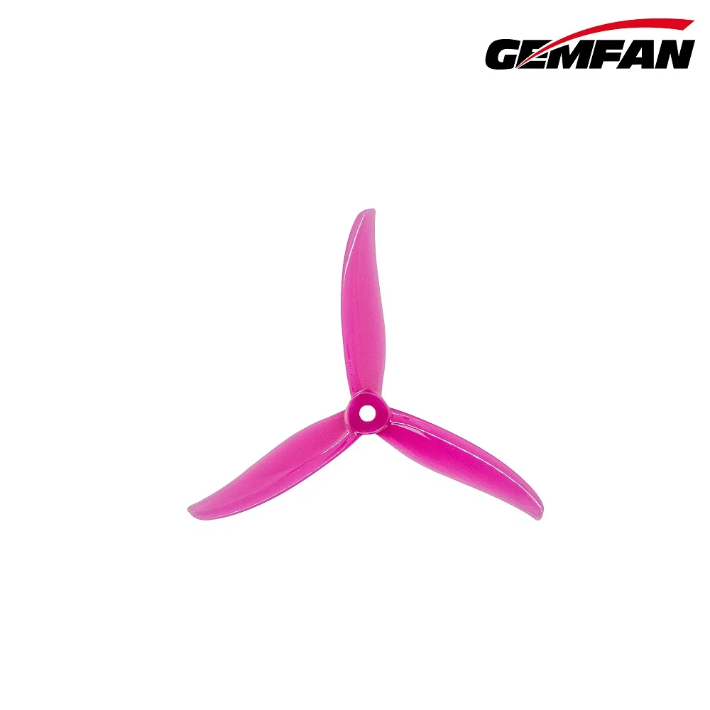 Gemfan Sbang 4934 Tri-Blade 4.9" Propeller - Choose Rotation & Color — Hot Pink / Clockwise