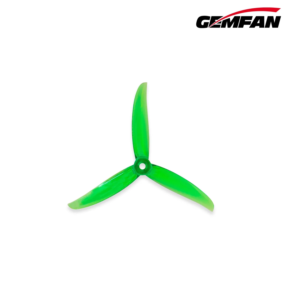 Gemfan VannyStyle 5136 Tri-Blade 5.1" Propeller - Choose Color — Translucent Green