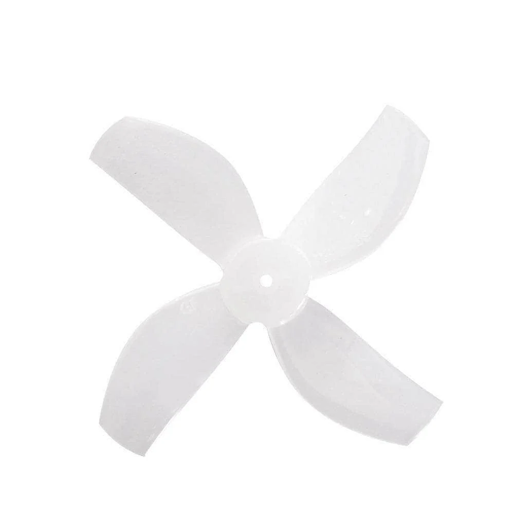 Gemfan 35mm Durable Quad-Blade Micro/Whoop Prop 8 Pack (1mm Shaft) - Choose Your Color — Milk White