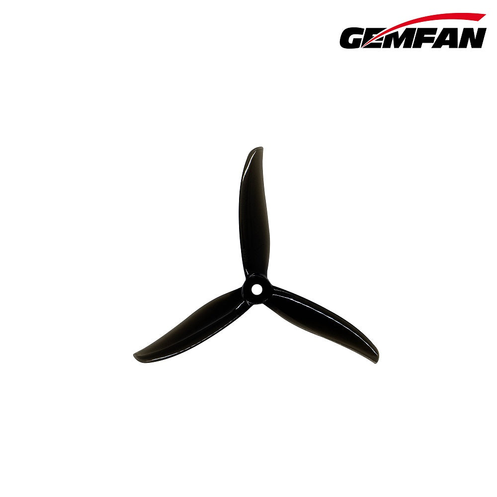 Gemfan Sbang 4934 Tri-Blade 4.9" Propeller - Choose Rotation & Color — Midnight Black / Clockwise