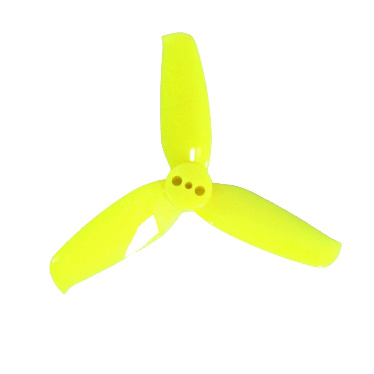 Gemfan Flash 2540 Tri-Blade 2.5" Prop (1.5mm Shaft) 8 Pack - Choose Your Color — Lemon Yellow