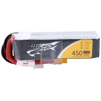 Tattu 450mAh 11.1V 75C 3S1P Lipo Battery Pack-XT30 Long