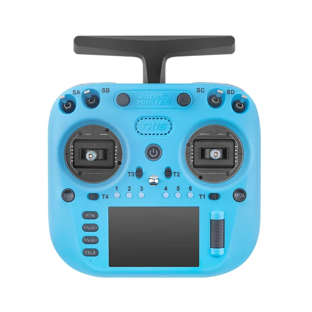 RadioMaster TX15 M2 ELRS 2.4GHz/900MHz 3.5-inch Touchscreen Display V5.0 Hall Sensor Gimbals Radio Controller - Choose Color — Blue