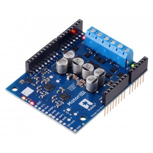 Motoron M2S24v14 Dual High-Power Motor Controller Shield - 2-kanałowy sterownik silników DC dla Arduino (przylutowane złącza)