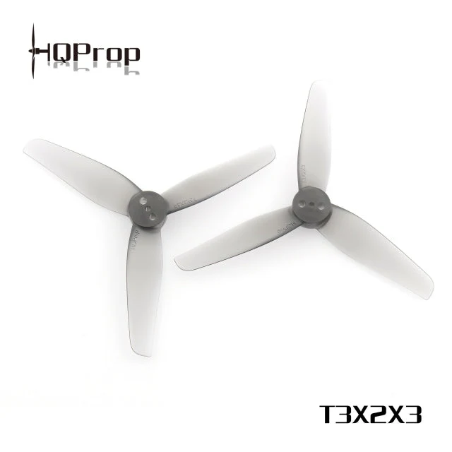 HQ Durable Prop T3x2x3 3" 2MM T-Mount- (2CW+2CCW) Poly Carbonate - Choose Color — Grey