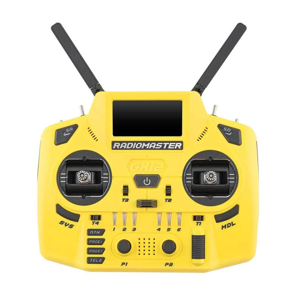 RadioMaster GX12 Dual-Band Crush Radio Controller - ELRS 2.4GHz M2 - Multi Color — Yellow