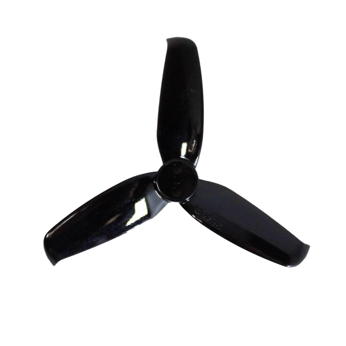 Gemfan Flash 2540 Tri-Blade 2.5" Prop (1.5mm Shaft) 8 Pack - Choose Your Color — Black