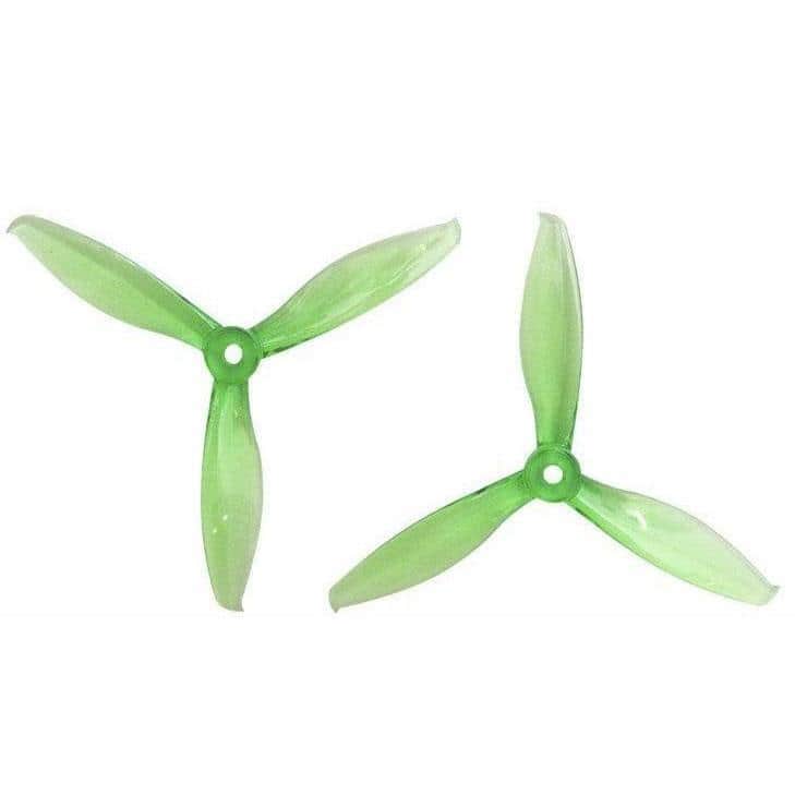 Gemfan Flash 5149 Tri-Blade 5" Prop 4 Pack - Choose Your Color — Green